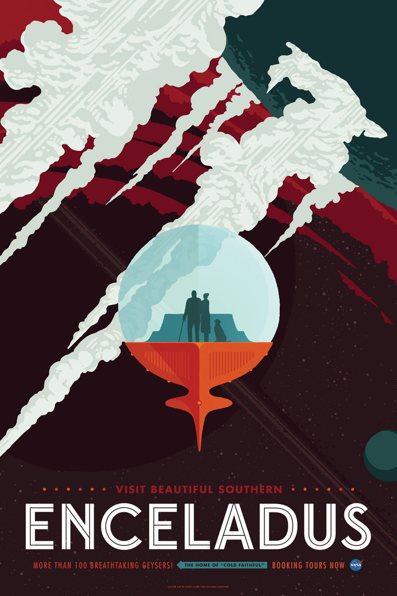 Illustration for article titled Descarga la espectacular serie completa de carteles de la NASA sobre turismo espacial